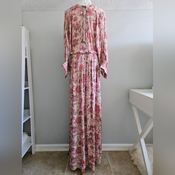 Floral Pink Maxi Dress - Picture 9 of 10